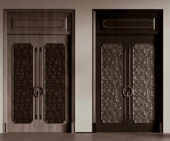 New Chinese Style Double Door-ID:330646994