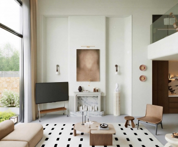 Modern A Living Room-ID:431921962
