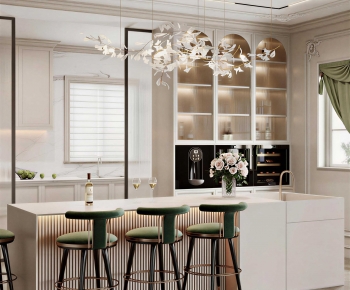 Simple European Style Dining Room-ID:887773991