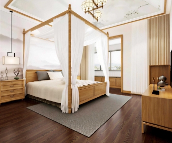 New Chinese Style Bedroom-ID:626461987