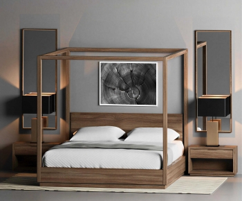 Modern Double Bed-ID:618870978