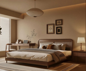 Wabi-sabi Style Bedroom-ID:251125107