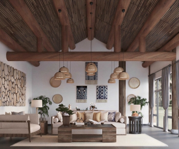 Wabi-sabi Style A Living Room-ID:564608107