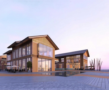 New Chinese Style Commercial Street-ID:796205042