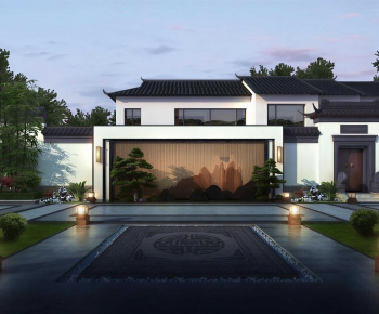 New Chinese Style Courtyard/landscape-ID:410722974