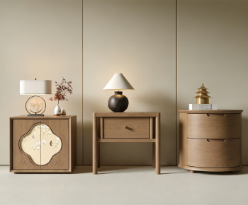 New Chinese Style Bedside Cupboard-ID:558264972