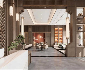 New Chinese Style Lobby Hall-ID:706985005
