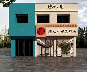 New Chinese Style Facade Element-ID:220935111