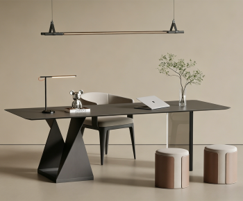 Modern Computer Desk And Chair-ID:655591963