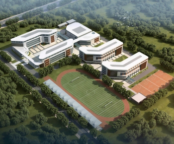 Modern Architectural Bird's-eye View Planning-ID:710277088
