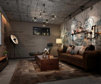 Industrial Style Audiovisual Room-ID:384284975