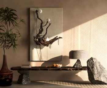 Wabi-sabi Style Console-ID:763375045