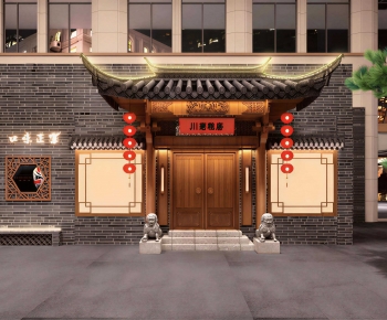 Chinese Style Facade Element-ID:383523944