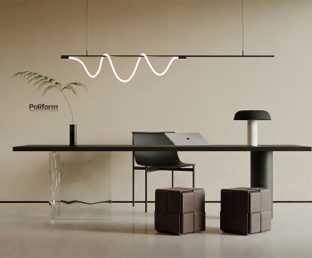 Modern Computer Desk And Chair-ID:115202901