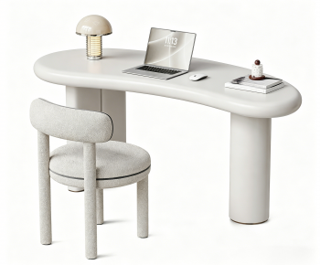 Modern Computer Desk And Chair-ID:706273082