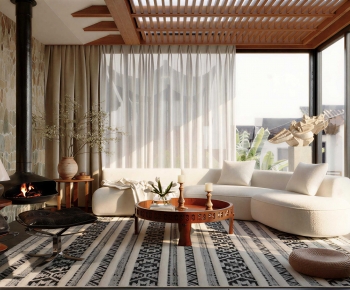 Retro Style A Living Room-ID:543346888