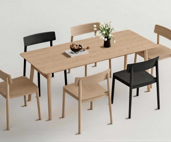 Nordic Style Dining Table And Chairs-ID:423373943