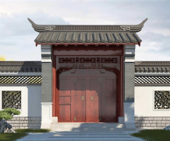 Chinese Style Facade Element-ID:981330916
