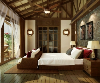Southeast Asian Style Bedroom-ID:319185975