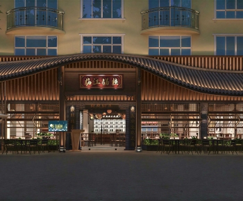 New Chinese Style Facade Element-ID:926749762