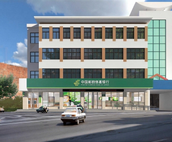 Modern Facade Element-ID:995430981