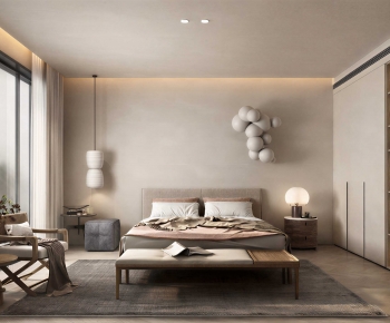 Wabi-sabi Style Bedroom-ID:837687025