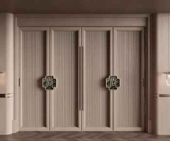 New Chinese Style Double Door-ID:611369665