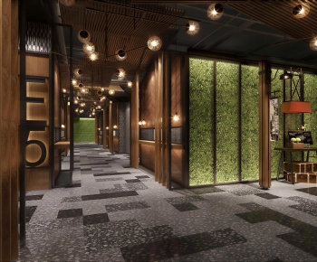 Industrial Style Hallway-ID:968430092