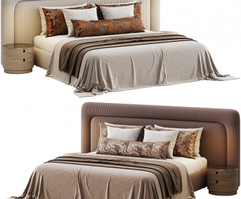 Modern Double Bed-ID:555393932