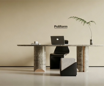 Modern Computer Desk And Chair-ID:890800008