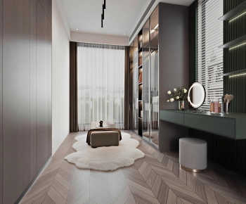 Modern Clothes Storage Area-ID:142819886