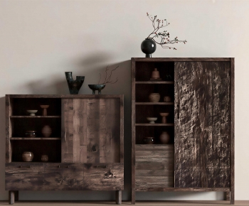 Wabi-sabi Style Side Cabinet-ID:687093971