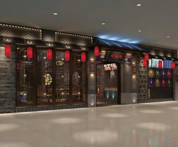 New Chinese Style Facade Element-ID:939033996