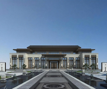 New Chinese Style Appearance Of Commercial Building-ID:854624999