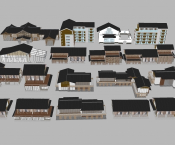 New Chinese Style Appearance Of Commercial Building-ID:209084036