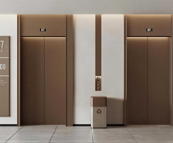 Modern Office Elevator Hall-ID:444856885
