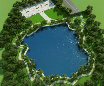 Modern Park Landscape-ID:366117954