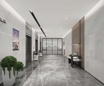Modern Office Elevator Hall-ID:335409691
