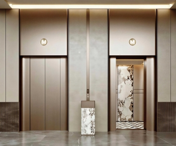 Modern Office Elevator Hall-ID:374877934