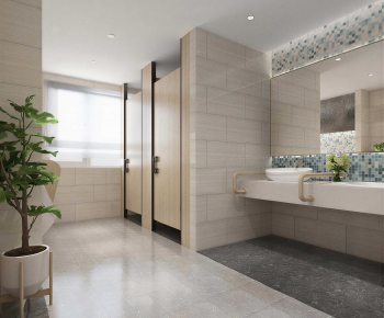 Modern Public Toilet-ID:674468045