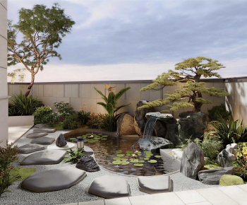 New Chinese Style Courtyard/landscape-ID:761863952