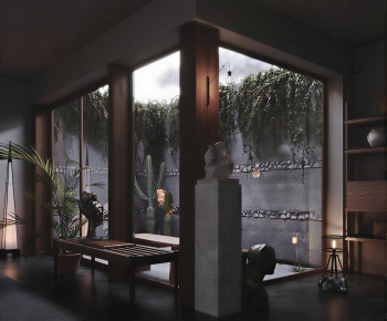 Modern A Living Room-ID:755455974