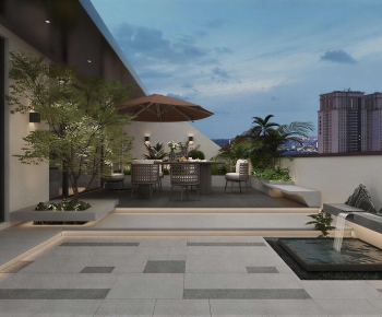 Modern Courtyard/landscape-ID:882463933