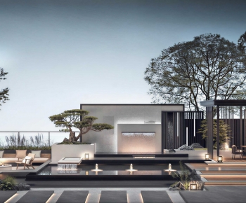 New Chinese Style Courtyard/landscape-ID:103569079