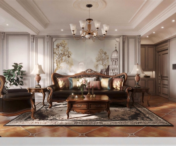 American Style A Living Room-ID:243555072