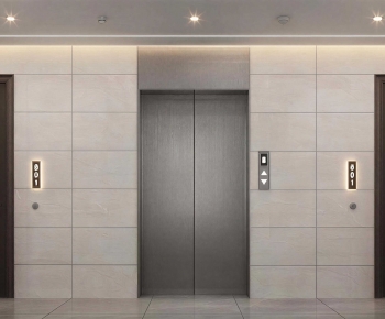Modern Office Elevator Hall-ID:517280159