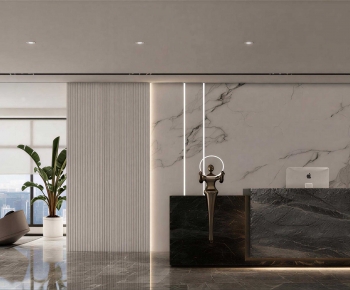 Modern Office Reception Desk-ID:682229048