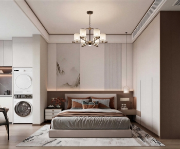 New Chinese Style Bedroom-ID:346784117