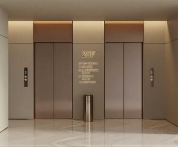 Modern Office Elevator Hall-ID:462615974
