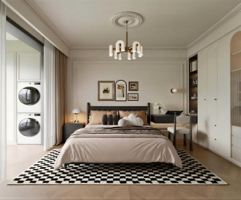 American Style Bedroom-ID:380431895